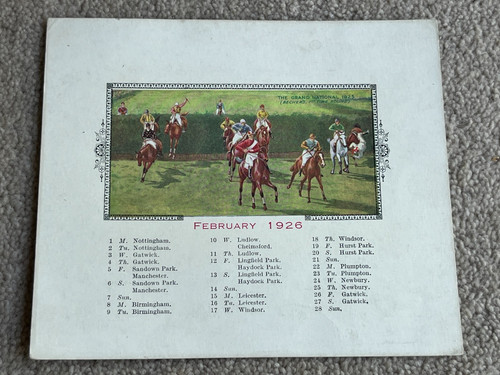 1926 desk calendar - 1926, page