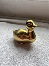 Vintage Brass Duck Figurine
