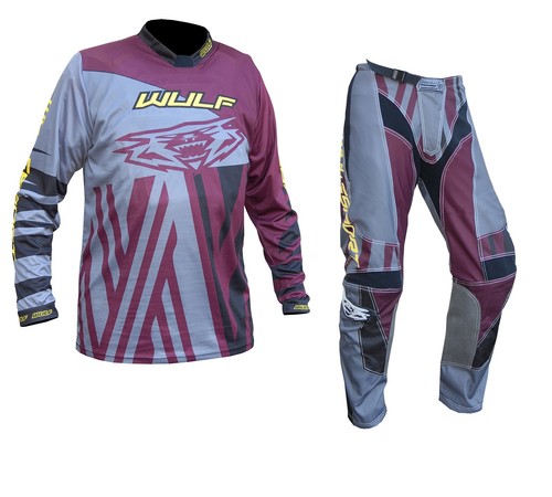Adult motocross red kit - , set
