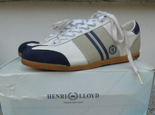 Henri Lloyd Top Lace White Leather Trainers - UK 8 - EU 42 - With Box