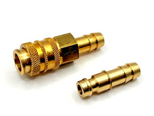LPG Propane Butane Gas 8mm Brass Quick Release Connector Coupler Coupling Nozzle