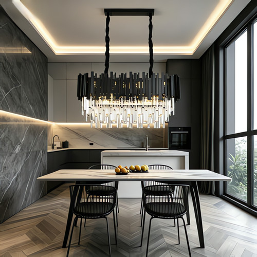 Crystal chandelier dimmable - crystal,