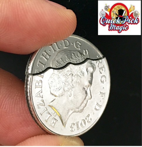 Close coin magic bitten and - up,