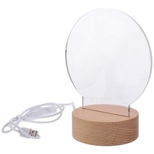 3D Wolf Night Light LED Wooden