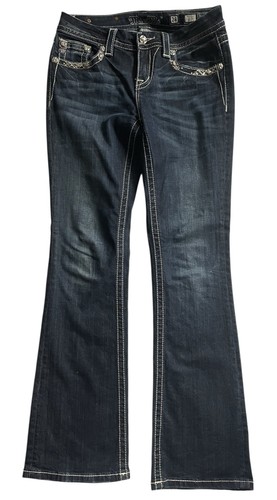 Miss dark wash - mid, rise