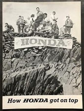HONDA 50 & TRAIL BIKE Motorcycle Sales Publicity Brochure 1963