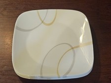 4x Corelle Sand and Sky square dinner plates