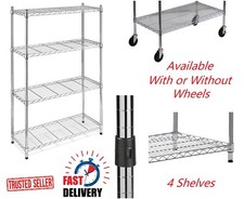 *Chrome Wire Shelving Unit