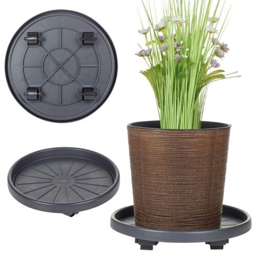 Black plastic garden flower - plastic,