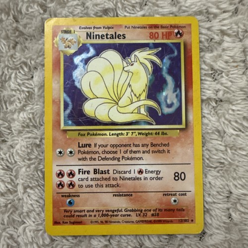 Pokémon tcg ninetales base - pokémon,