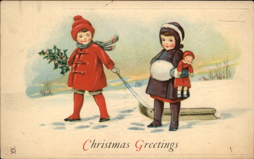 Christmas children winter - in,