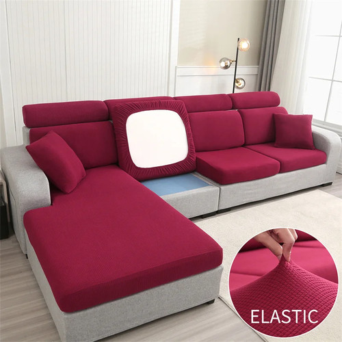 Jacquard solid colour - jacquard, stretch