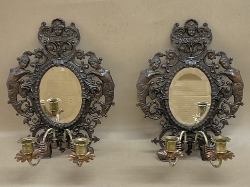 Pair cast iron - iron,copper, and