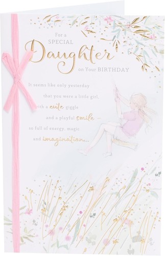 Daughter birthday card - birthday, uk
