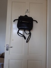 Ladies Black Faux Leather