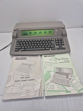Sharp Font Writer FW-560s Personal Word Processor Electronic Typewriter Grey 