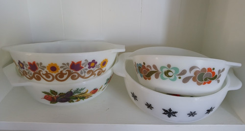 Vintage mixed set stacking - mixed,