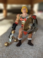 vintage rare 1985 masters of the universe motu flying fists he man action figure