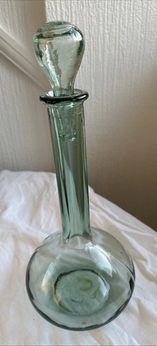 Tall pale green glass - pale, bottle