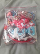 Bag of Children's Costume Jewellery Mixed Bundle Necklaces Bracelets Etc