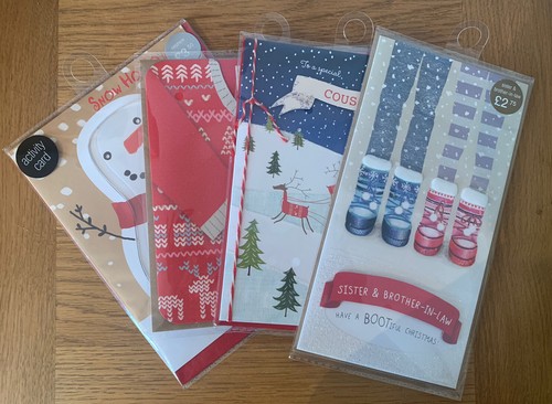 Christmas cards four - m&s,
