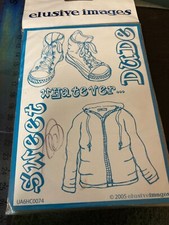 Elusive Images "Sweet Dude/Whatever"  rubber stamps