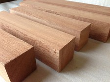 West African Sapele 60mm Square Wood Turning Spindle Blank - Woodturning 