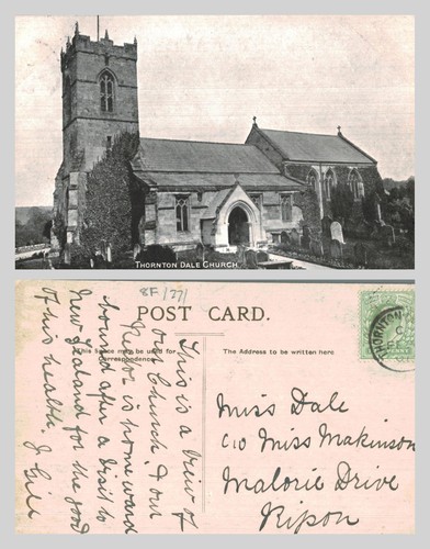 Vintage postcard thornton - vintage,