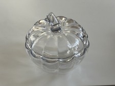 Glass Pumpkin Storage Jar