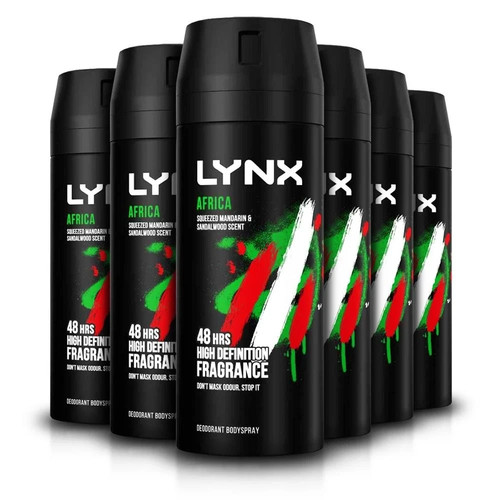 Lynx deodorant body spray - 6x,