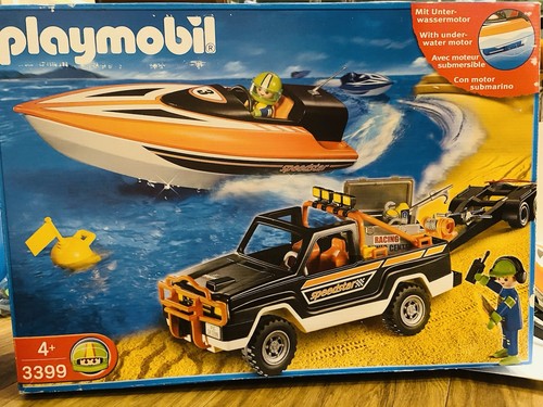 Playmobil speedboat and beach - playmobil,