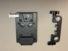 NITZE V-MOUNT Battery Plate V Lock Plate  with 15MM Rod Clamp RRP 120