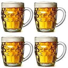 Dimpled beer tankard half - beer,