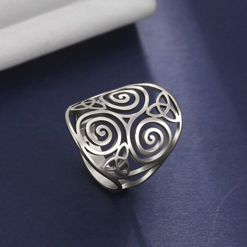 Triskelion celtics knot ring - triskelion,