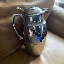 Bins Pampered Chef Carafe Chrome Plated 42 oz. Glass Liner Hot/Cold Flask