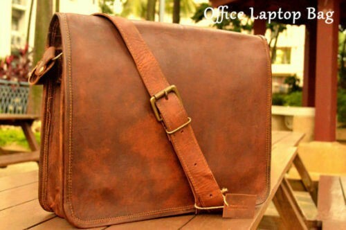 Goat leather bag genuine - genuine, brown