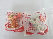McDonalds Happy Meal Ty Teenie Beanie Boos Peanut & Freckles Unopened Packets