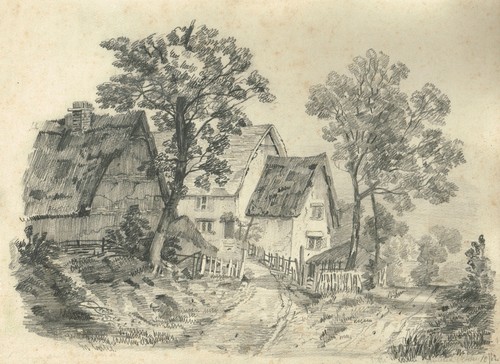 Antique 19th century - , pencil