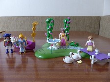 PLAYMOBIL PRINCESS ISLAND AND GONDOLA BOAT SETS INCOMPLETE AS SHOWN