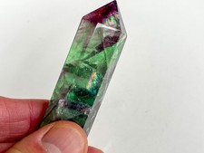 ? Rainbow Fluorite Tower 80g — Polished Crystal Point (8 × 2 × 2 cm)