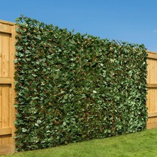 Artificial Privacy Fence Ivy Leaf Willow Trellis Expandable  1x2m