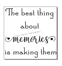 The best thing about memories is making them vinyl decal sticker Ikea box frame 