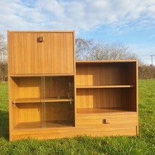 Mid Century Bookcase Cabinet