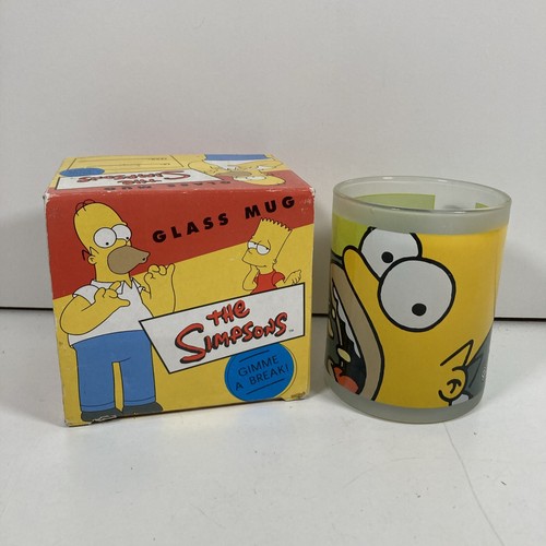 The simpsons glass mug - the,