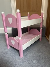 Dolls Wooden Bunk Beds