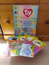 Ty Bundle. 1998 Retail Brochure, Slider Cards, Coin, Happy Meal Box Plus Others.