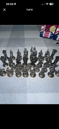 Vintage metal chess - chess, –
