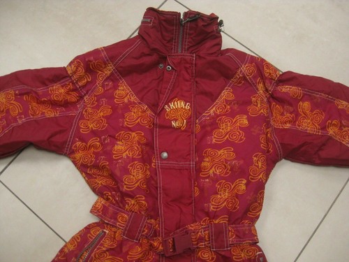 Kids vintage retro ski suit - vintage,