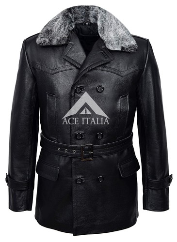 German pea coat black fur - 'german,