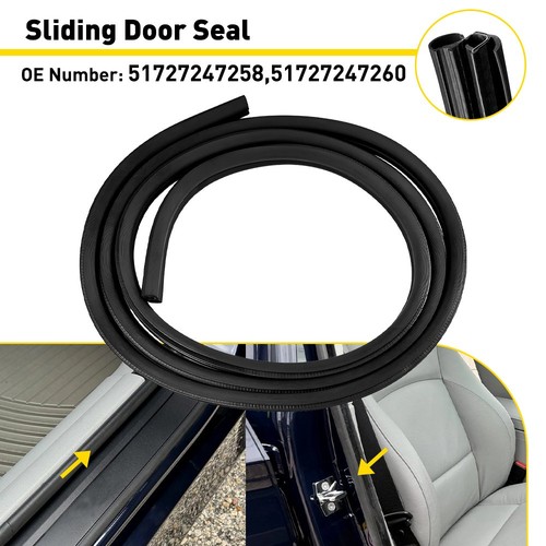 Front door frame rubber seal - front,